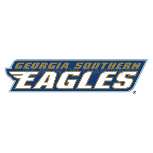 Georgia Southern Eagles Logo T-shirts Iron On Transfers N4477 - Click Image to Close